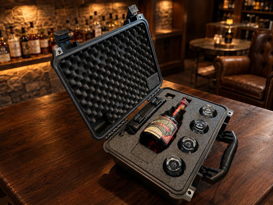 Barrel Vault open on a bar top